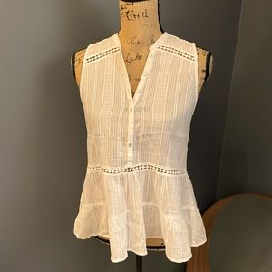Abercrombie & Fitch Summer White Flows Top